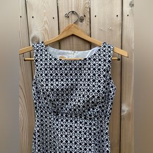 Talbots Sleeveless Petite Black and White  Dress Size 4